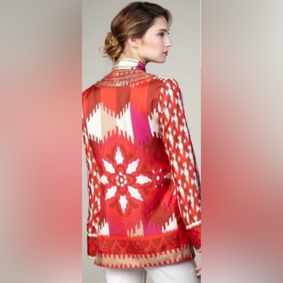 Tory Burch Iveta Silk Tunic - Picture 2 of 9